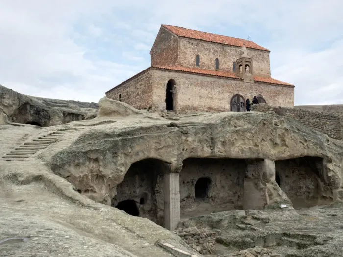 Framed Print : Monastery at Bronze Age settlement of Uplistsikhe, ancient cave city, Georgia Framed Print : Monastery at Bronze Age settlement of Uplistsikhe, ancient cave city, Georgia