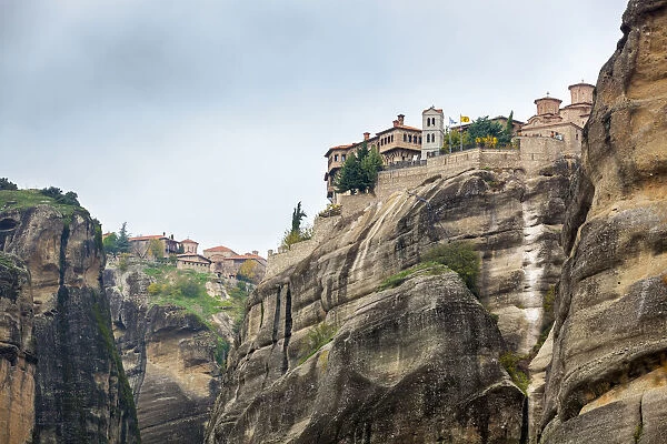 Monastery on the edge of a cliff