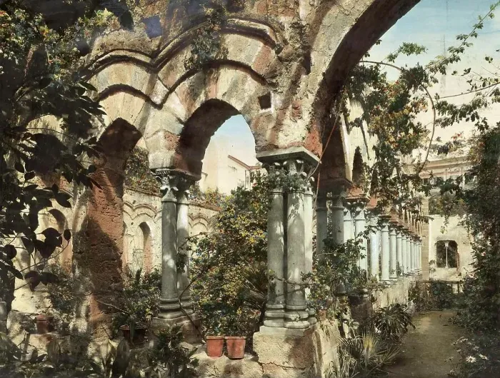 Framed Print : Monastery Garden of San Giovanni degli Eremiti in Palermo c. 1860, Sicily, Italy, Historic, digitally restored reproduction from a 19th century original Framed Print : Monastery Garden of San Giovanni degli Eremiti in Palermo c. 1860, Sicily, Italy, Historic, digitally restored reproduction from a 19th century original