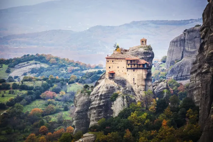 Framed Print : Monastery perched on a cliff Framed Print : Monastery perched on a cliff