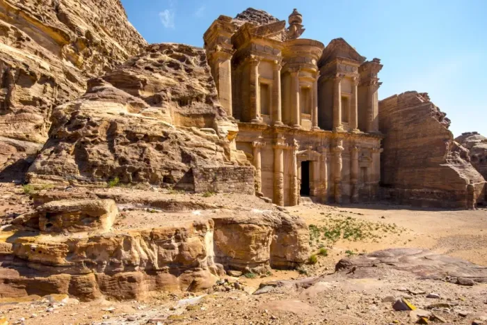 Framed Print : Monastery Petra Framed Print : Monastery Petra