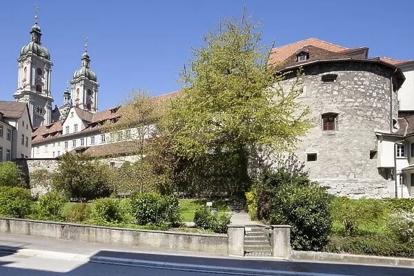 Monastery quarter with the Collegiate Church of St. Gallen, cathedral, UNESCO World Heritage Site, St. Gallen, Canton of St. Gallen, Switzerland