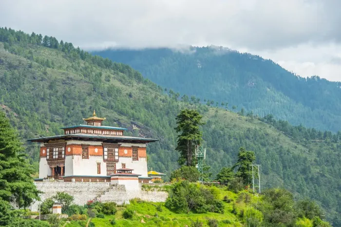 Framed Print : Monastery in Thimphu, Bhutan Framed Print : Monastery in Thimphu, Bhutan