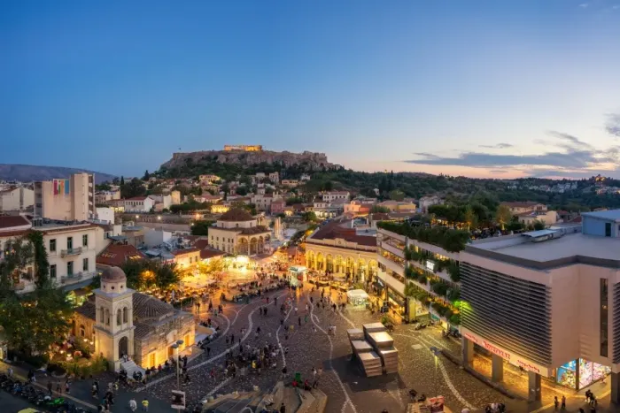 Framed Print : Monastiraki Square and Acropolis of Athens, Greece Framed Print : Monastiraki Square and Acropolis of Athens, Greece