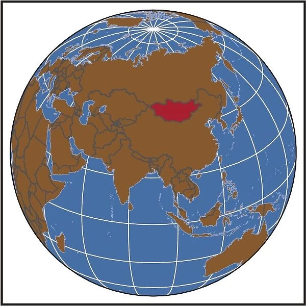 Mongolia locator map