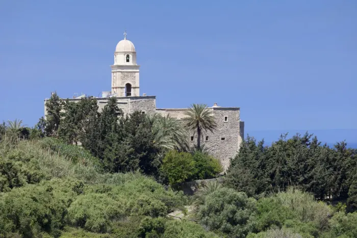 Framed Print : Moni Toplou Monastery, Palekastro, Eastern Crete, Crete, Greece Framed Print : Moni Toplou Monastery, Palekastro, Eastern Crete, Crete, Greece
