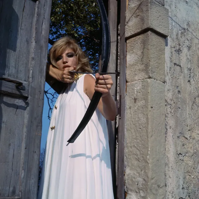Framed Print : Monica Vitti in Still from Modesty Blaise Framed Print : Monica Vitti in Still from Modesty Blaise