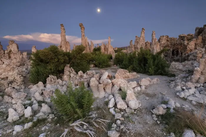 Framed Print : Mono Lake formations, California