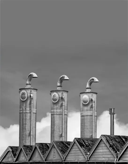 Framed Print : Monochrome Pumphouse