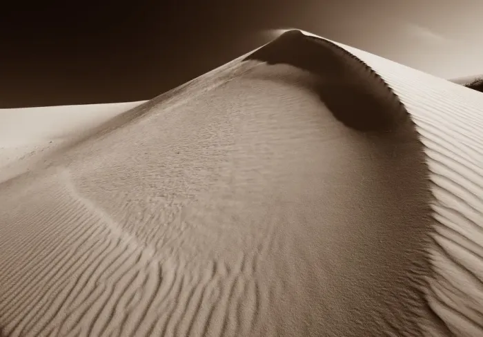 Framed Print : Monochrome Sand dunes near Vigars Well, Mungo National Park, Australia Framed Print : Monochrome Sand dunes near Vigars Well, Mungo National Park, Australia