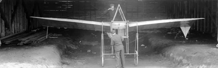 Framed Print : Monoplane. circa 1910: A couple of men working on a monoplane at Brooklands Framed Print : Monoplane. circa 1910: A couple of men working on a monoplane at Brooklands
