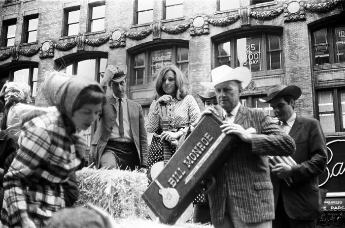 Framed Print : Bill Monroe Promotes The New York Folk Festival Framed Print : Bill Monroe Promotes The New York Folk Festival