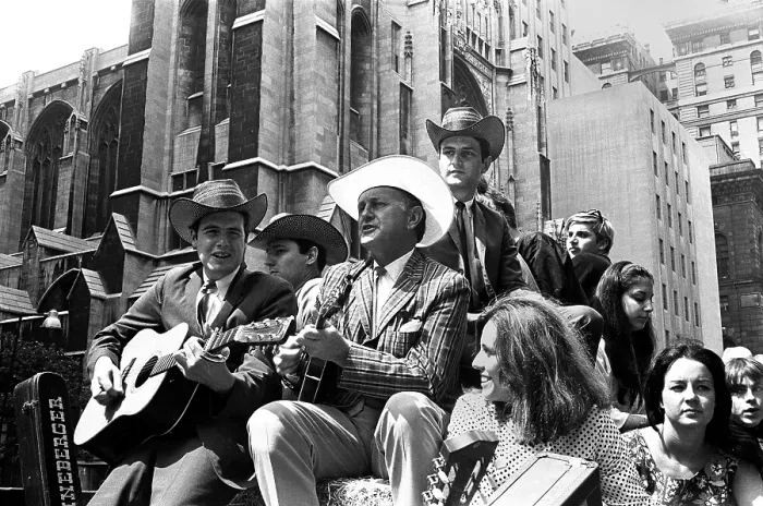 Framed Print : Bill Monroe Promotes The New York Folk Festival Framed Print : Bill Monroe Promotes The New York Folk Festival