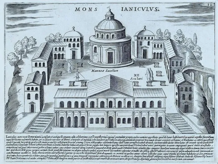 Framed Print : Mons Ianiculus is the second highest of the hills of Rome, but is not technically part of the seven hills as it lies outside the boundaries of the ancient city, historical Rome, Italy, 1625, Rome, digital reproduction of an 18th century original Framed Print : Mons Ianiculus is the second highest of the hills of Rome, but is not technically part of the seven hills as it lies outside the boundaries of the ancient city, historical Rome, Italy, 1625, Rome, digital reproduction of an 18th century original