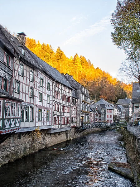 Monschau is a small resort town in the Eifel region of western Germany