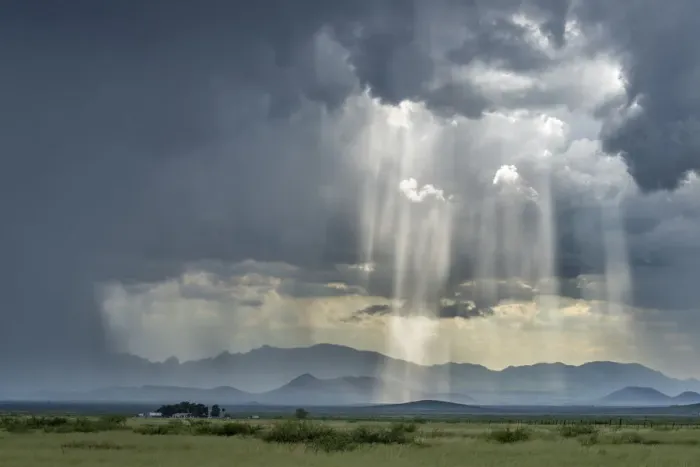 Framed Print : Monsoon over south Arizona, USA