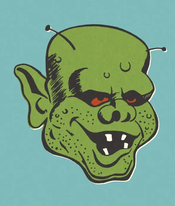 Framed Print : Monster Face Framed Print : Monster Face