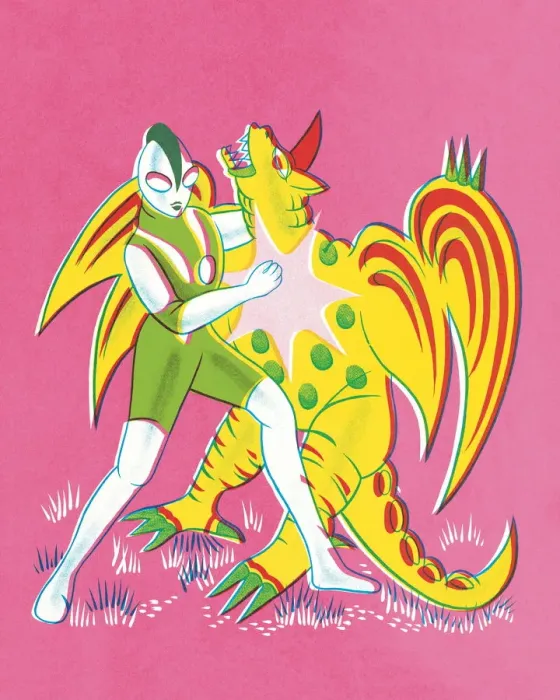 Framed Print : Monster fight Framed Print : Monster fight
