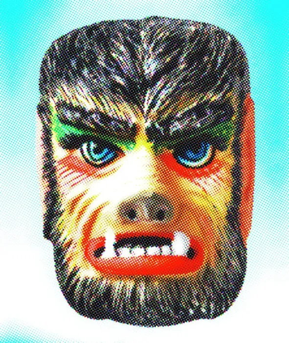 Framed Print : Monster Mask