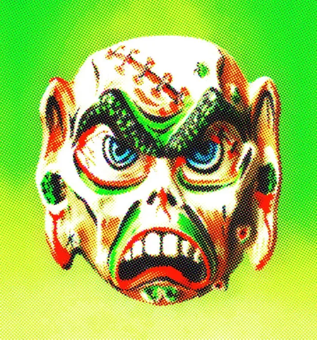 Framed Print : Monster Mask