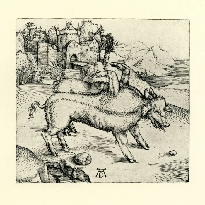 Framed Print : The Monstrous Sow Of Landser Framed Print : The Monstrous Sow Of Landser