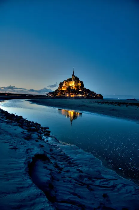 Framed Print : Mont Saint-Michel Normandy Region in France Framed Print : Mont Saint-Michel Normandy Region in France