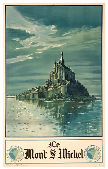 Framed Print : Mont-Saint-Michel Poster Framed Print : Mont-Saint-Michel Poster