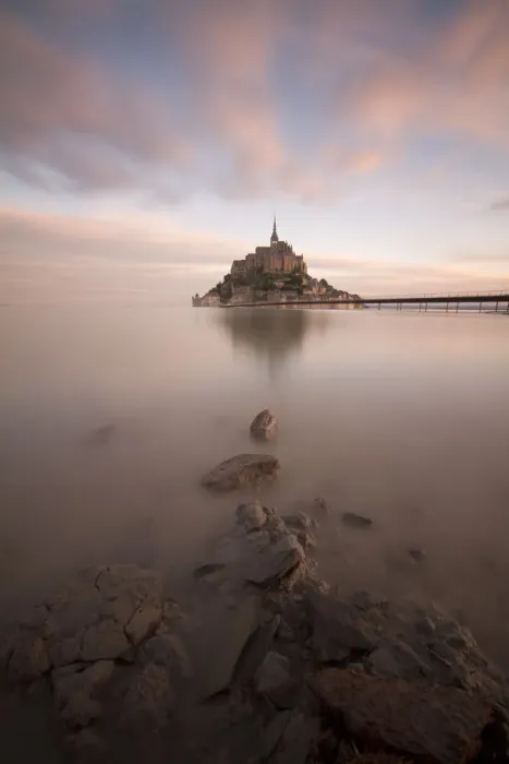 Framed Print : Mont St Michel at Dawn Framed Print : Mont St Michel at Dawn
