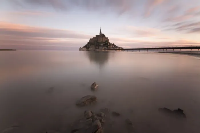 Framed Print : Mont St Michel at Dawn Framed Print : Mont St Michel at Dawn