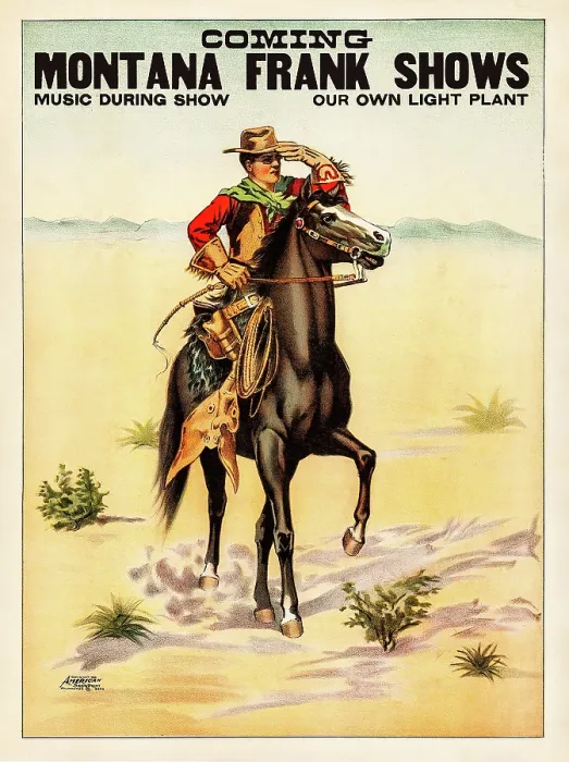 Framed Print : Montana Frank Shows Framed Print : Montana Frank Shows