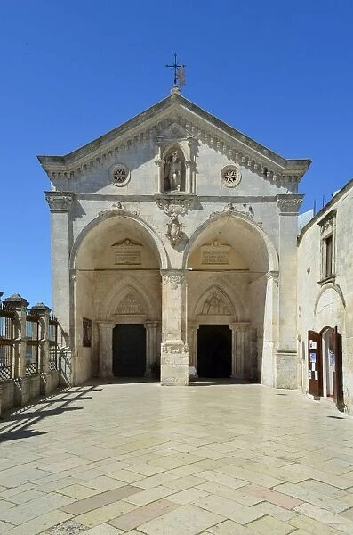 Monte Sant Angelo rock church entrance, Italy