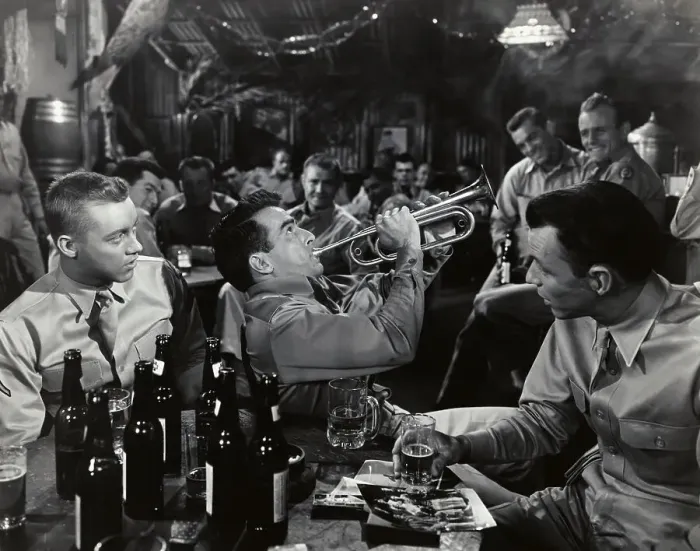 Framed Print : Montgomery Clift Playing the Trumpet Framed Print : Montgomery Clift Playing the Trumpet