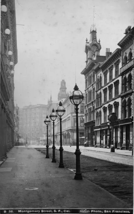 Framed Print : Montgomery Street Framed Print : Montgomery Street