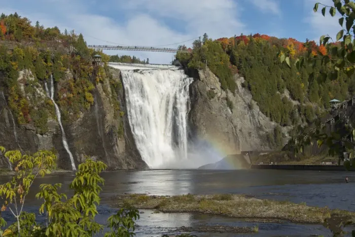 Framed Print : Montmorency Falls at Parc de la Chute-Montmorency in Autumn, Quebec City, Quebec, Canada Framed Print : Montmorency Falls at Parc de la Chute-Montmorency in Autumn, Quebec City, Quebec, Canada