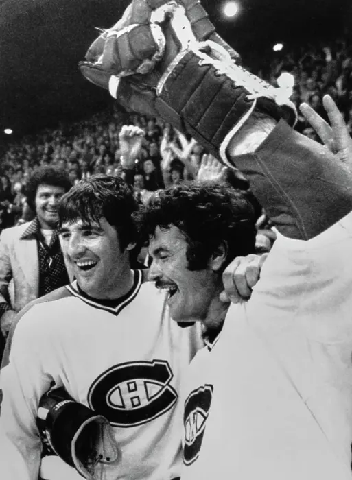 Framed Print : Montreal Ice Hockey Players Celebrate Win Framed Print : Montreal Ice Hockey Players Celebrate Win
