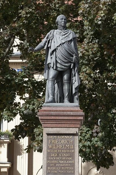 Monument to King Friedrich Wilhelm II, Neuruppin, Ostprignitz-Ruppin, Brandenburg, Germany