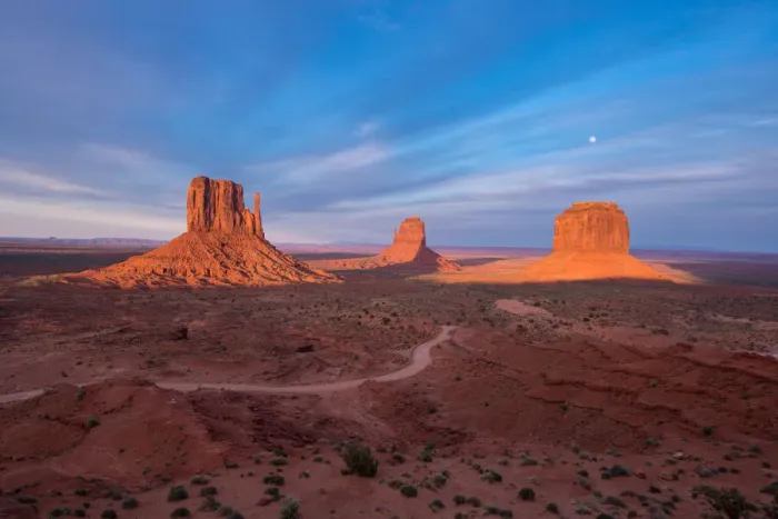 Framed Print : Monument valley at sunset Framed Print : Monument valley at sunset