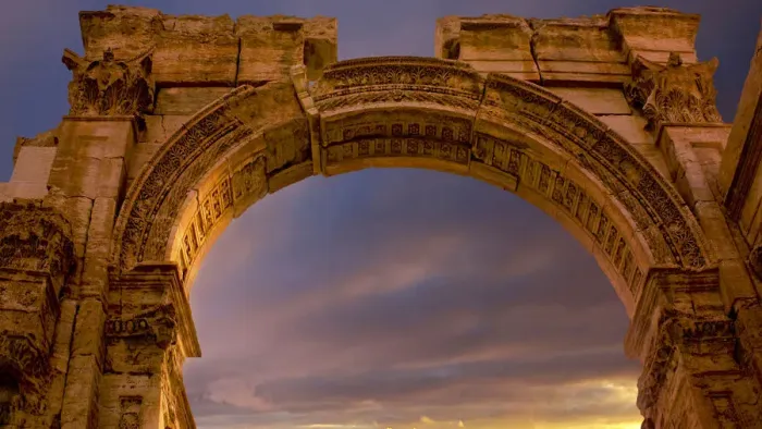 Framed Print : Monumental Arch, Palmyra, Syria