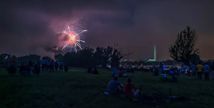 Framed Print : A Moody 4th of July in Washington, DC Framed Print : A Moody 4th of July in Washington, DC