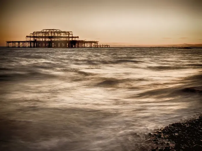 Framed Print : Moody mysterious beach setting Framed Print : Moody mysterious beach setting