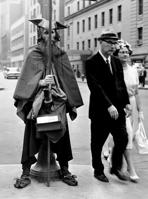 Framed Print : Moon Dog- New York Street Person Framed Print : Moon Dog- New York Street Person