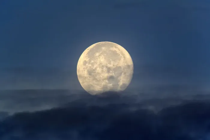 Framed Print : Full Moon, Kota Kinabalu, Malaysia