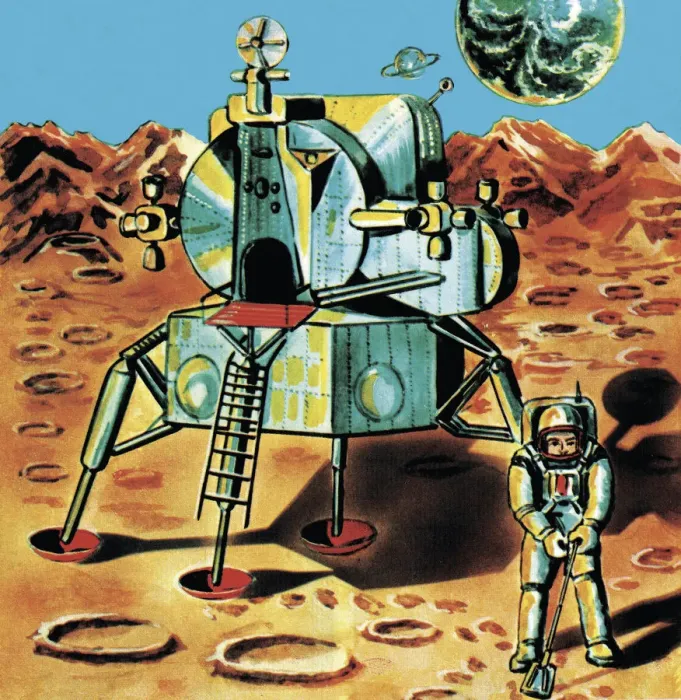 Framed Print : Moon Landing