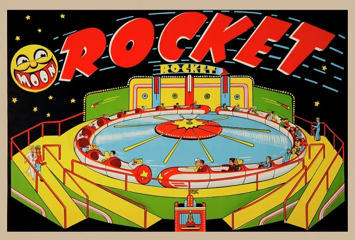 Framed Print : Moon Rocket Framed Print : Moon Rocket