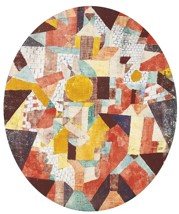 Framed Print : Full moon within walls. Artist: Klee, Paul (1879-1940) Framed Print : Full moon within walls. Artist: Klee, Paul (1879-1940)