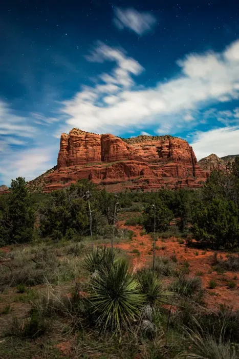 Framed Print : Moonlight over a Sedona landscape Framed Print : Moonlight over a Sedona landscape