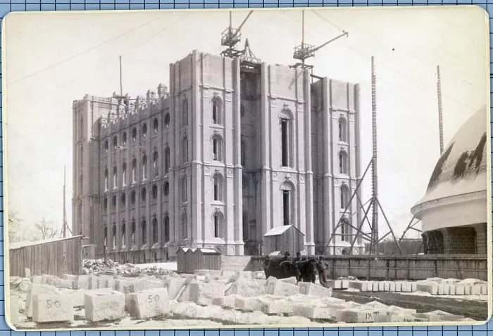 Framed Print : Mormon Temple Under Construction Framed Print : Mormon Temple Under Construction