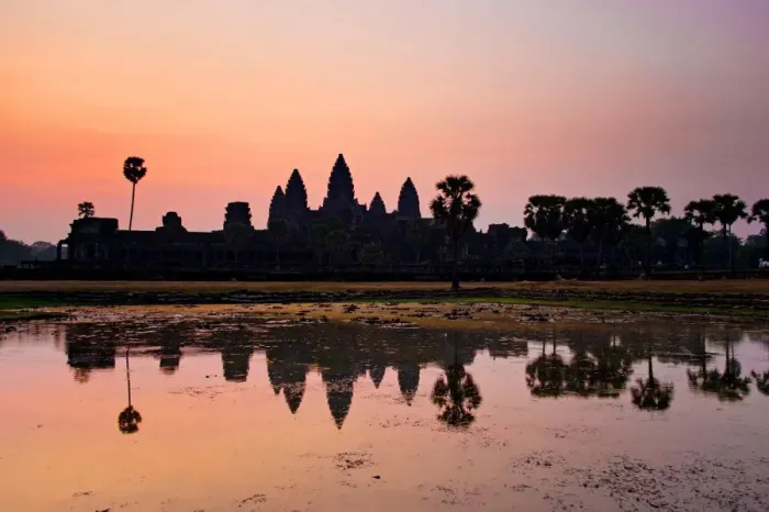 Framed Print : Morning in Angkor Wat, Siem Reap, Cambodia Framed Print : Morning in Angkor Wat, Siem Reap, Cambodia