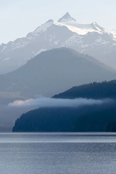 Morning calm Baker Lake under Mt. Shuksan, Washington State, USA
