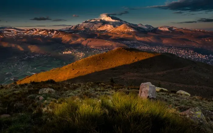 Framed Print : Morning landscape of Mt Erchiyes Framed Print : Morning landscape of Mt Erchiyes